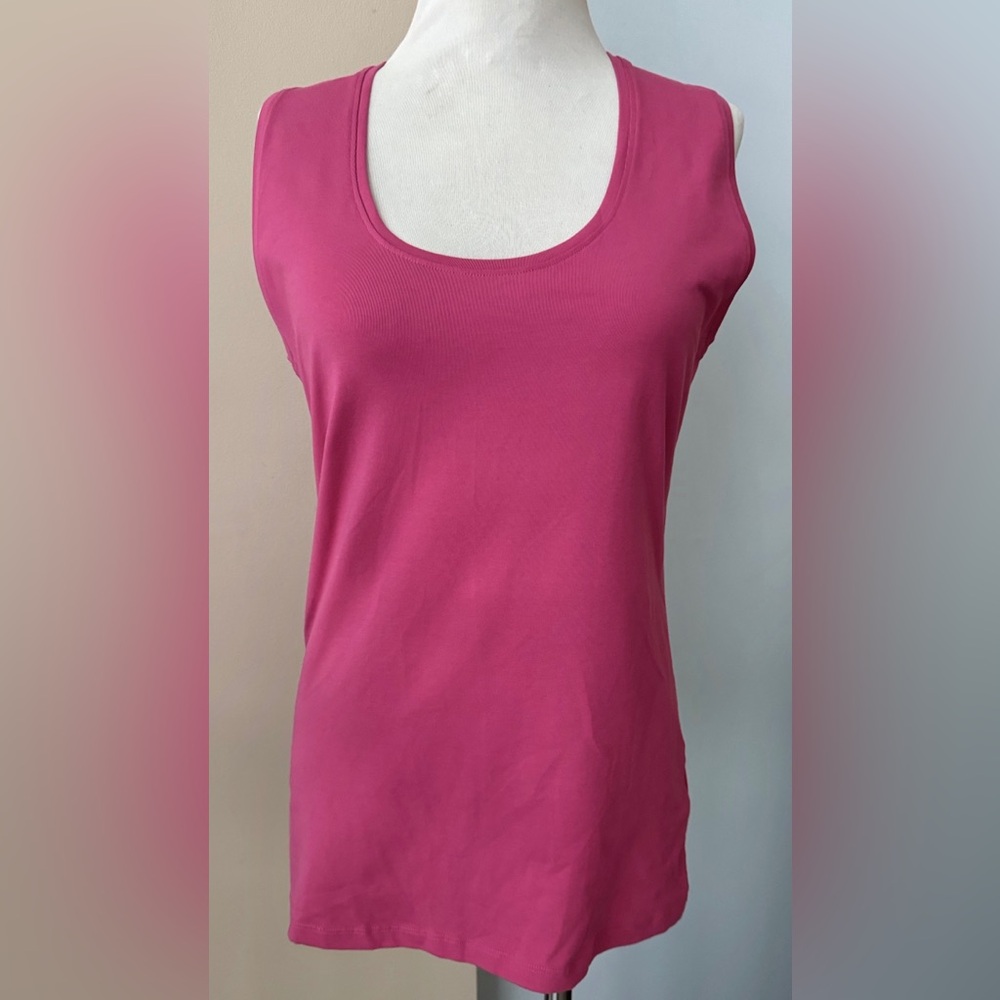PAUW Amsterdam sleeveless top cotton blend Sz 4 (XL) muted red/pink Orig.$115. - Picture 1 of 10